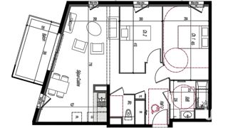  Appartement � vendre 3 pi�ces 65 m�