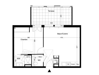  Appartement � vendre 2 pi�ces 44 m�