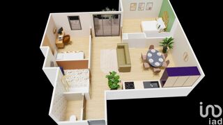  Appartement  vendre 3 pices 62 m