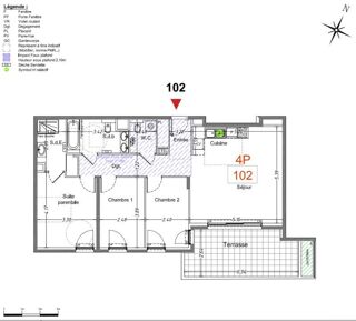  Appartement � vendre 4 pi�ces 85 m�