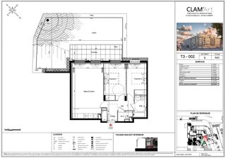  Appartement � vendre 3 pi�ces 64 m�