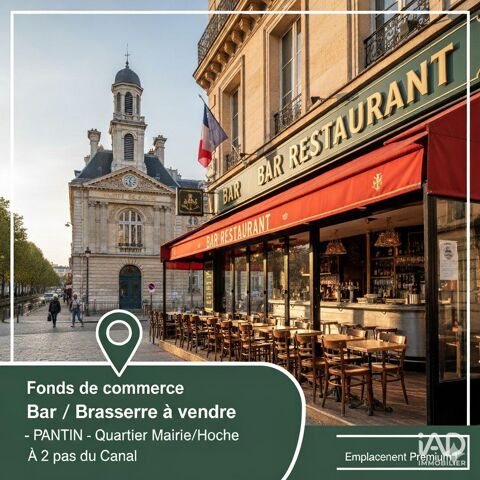 Vente Bar-brasserie 88 m&sup2; 299000 93500 Pantin