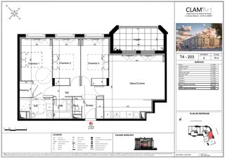  Appartement � vendre 4 pi�ces 82 m�