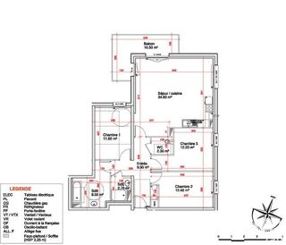  Appartement � vendre 4 pi�ces 93 m�