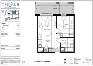  Appartement � vendre 2 pi�ces 41 m�