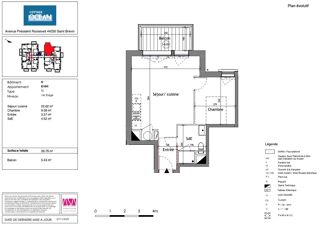  Appartement � vendre 2 pi�ces 40 m�