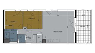  Appartement � vendre 3 pi�ces 68 m�