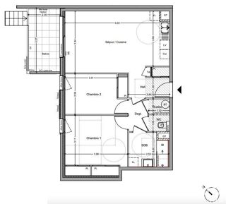  Appartement  vendre 3 pices 64 m