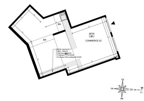Location Boutique/Local commercial 72 m&sup2; 3476 92800 Puteaux