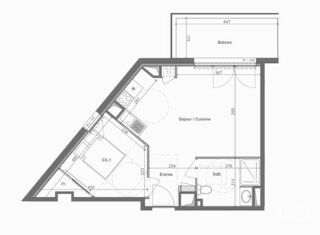  Appartement � vendre 4 pi�ces 42 m�