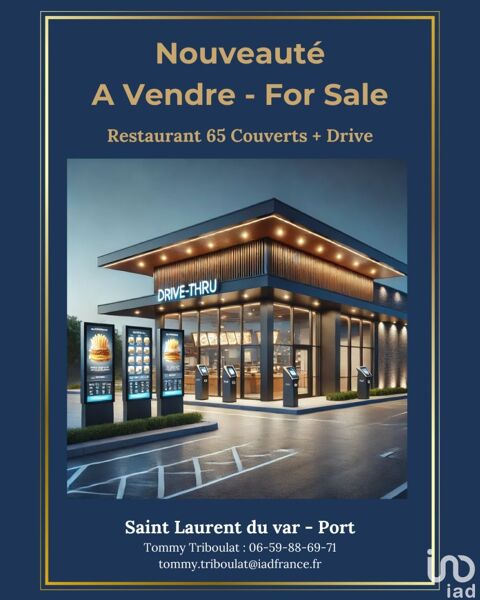 Vente Restauration rapide 156 m&sup2; 149000 06700 Saint-laurent-du-var