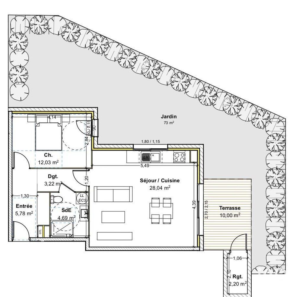 Vente Appartement Vente Appartement 2 pi�ces Gu�reins