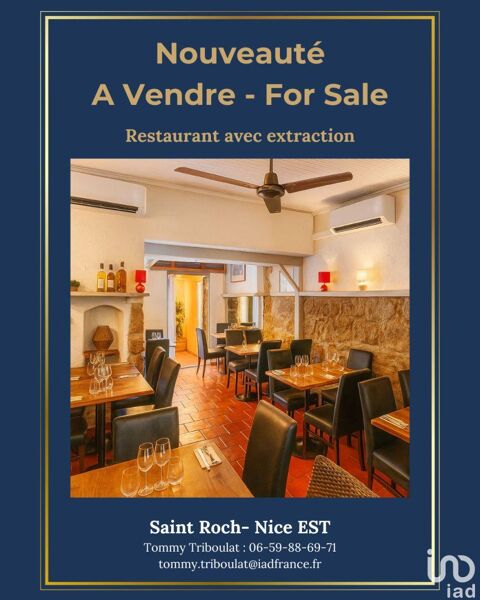 Vente Restaurant 60 m&sup2; 253000 06300 Nice