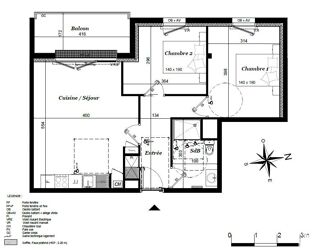  Appartement � vendre 3 pi�ces 58 m�