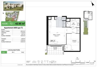  Appartement � vendre 2 pi�ces 43 m�