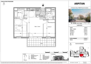  Appartement � vendre 3 pi�ces 57 m�