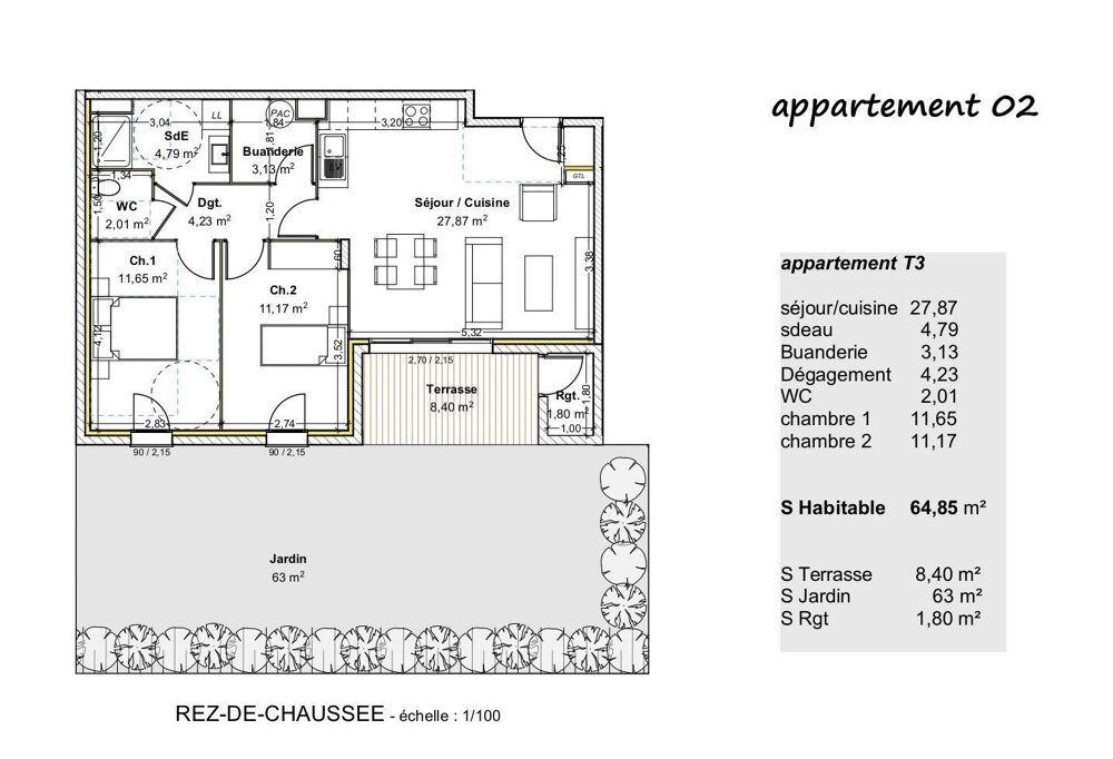 Vente Appartement Vente Appartement 3 pi�ces Gu�reins