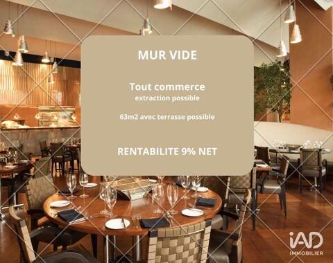 Vente Murs commerciaux 63 m&sup2; 220000 93330 Neuilly-sur-marne