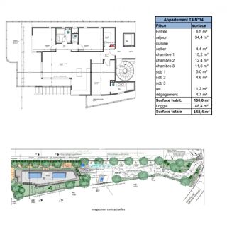  Appartement � vendre 4 pi�ces 103 m�