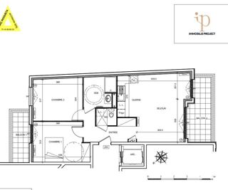  Appartement  vendre 3 pices 64 m