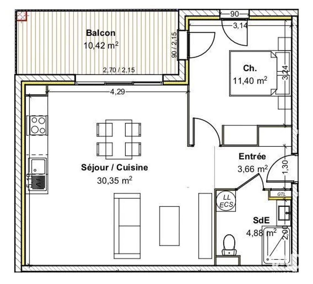 Vente Appartement Vente Appartement 2 pi�ces Belleville