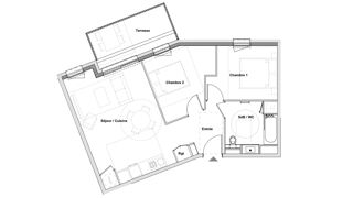  Appartement  vendre 3 pices 59 m