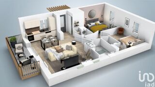  Appartement � vendre 3 pi�ces 63 m�