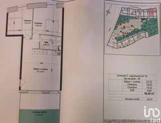  Appartement � vendre 3 pi�ces 56 m�