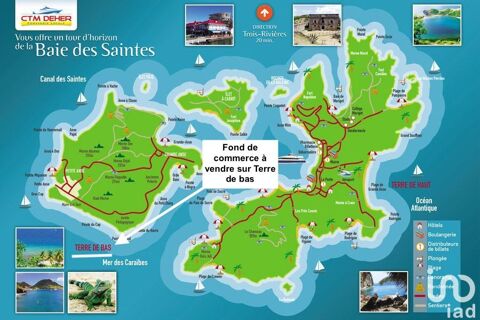 Vente Restaurant 48 m&sup2; 49500 97136 Terre-de-bas