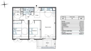  Appartement  vendre 3 pices 62 m