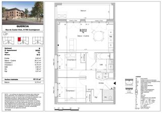  Appartement � vendre 3 pi�ces 67 m�