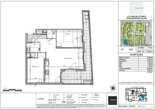  Appartement � vendre 3 pi�ces 64 m�