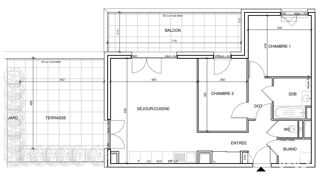  Appartement � vendre 3 pi�ces 65 m�