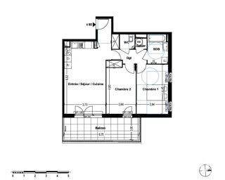  Appartement  vendre 3 pices 64 m