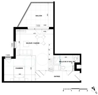  Appartement � vendre 2 pi�ces 44 m�