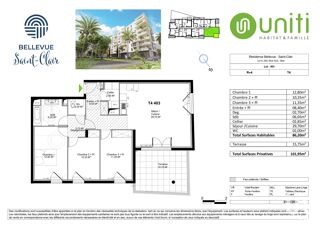  Appartement � vendre 4 pi�ces 86 m�