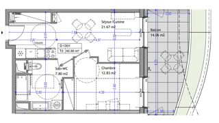  Appartement � vendre 2 pi�ces 42 m�