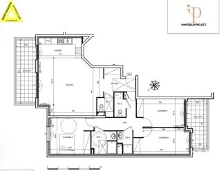  Appartement  vendre 4 pices 103 m