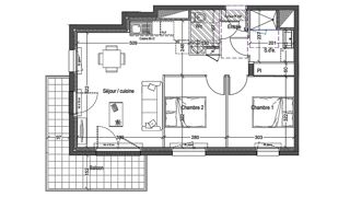  Appartement � vendre 3 pi�ces 56 m�