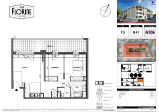  Appartement � vendre 3 pi�ces 59 m�