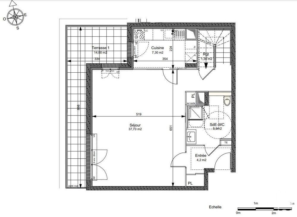 Appartement a louer le plessis-robinson - 5 pièce(s) - 143 m2 - Surfyn