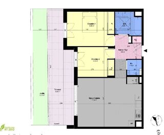  Appartement � vendre 3 pi�ces 62 m�