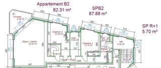  Appartement � vendre 3 pi�ces 82 m�