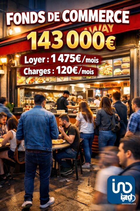 Vente Restauration rapide 56 m&sup2; 143000 75009 Paris