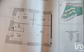  Appartement � vendre 3 pi�ces 60 m�