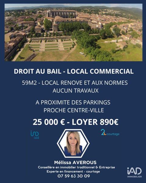 Vente Local d'activit&eacute;s 59 m&sup2; 25000 83470 Saint-maximin-la-sainte-baume