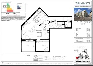  Appartement � vendre 3 pi�ces 74 m�