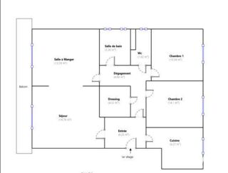  Appartement � louer 4 pi�ces 84 m�