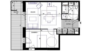  Appartement � vendre 2 pi�ces 47 m�