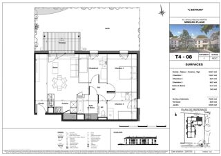  Appartement � vendre 4 pi�ces 73 m�